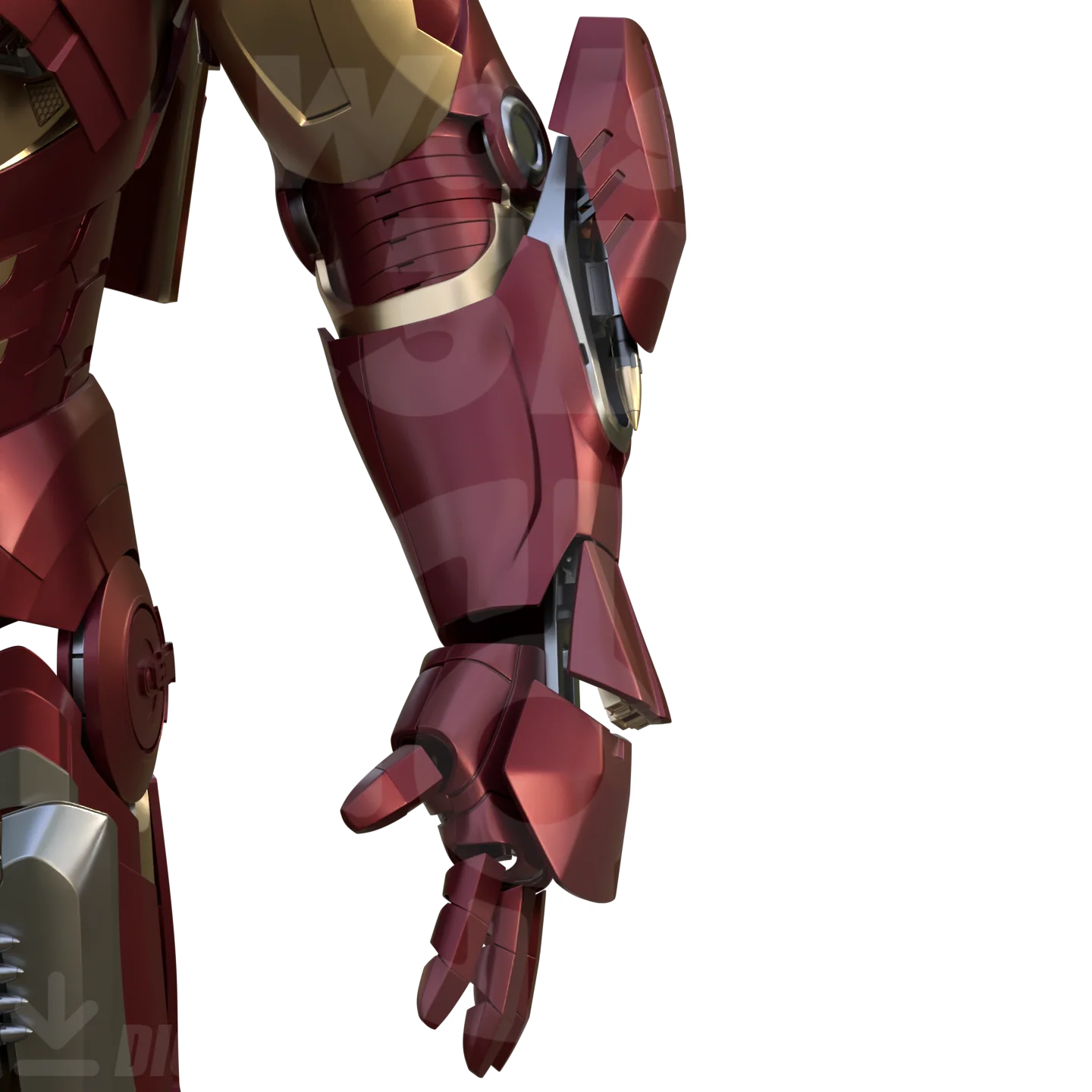 Walsh3D/Vek3D Motorized Mark 7 Suit 3D Printable Model - Image 3
