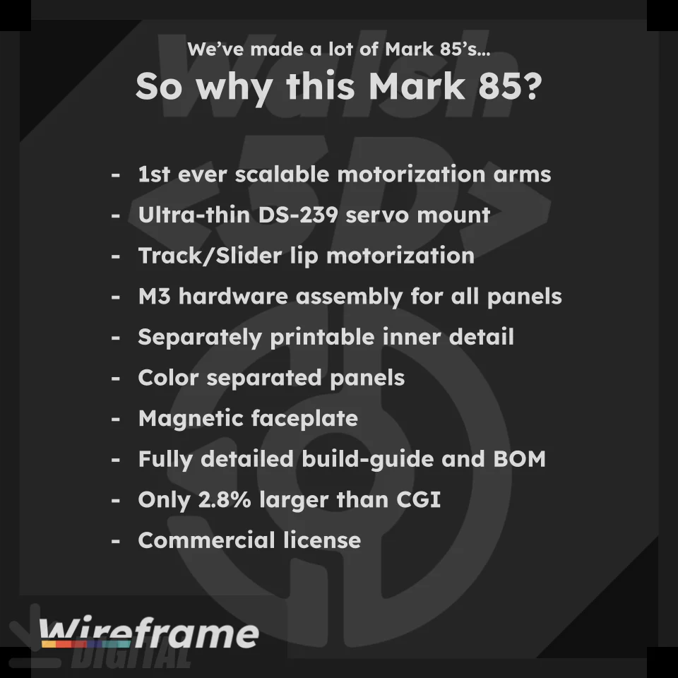 Walsh3D/Vek3D Motorized Mark 85 Helmet 3D Printable Model - Image 18