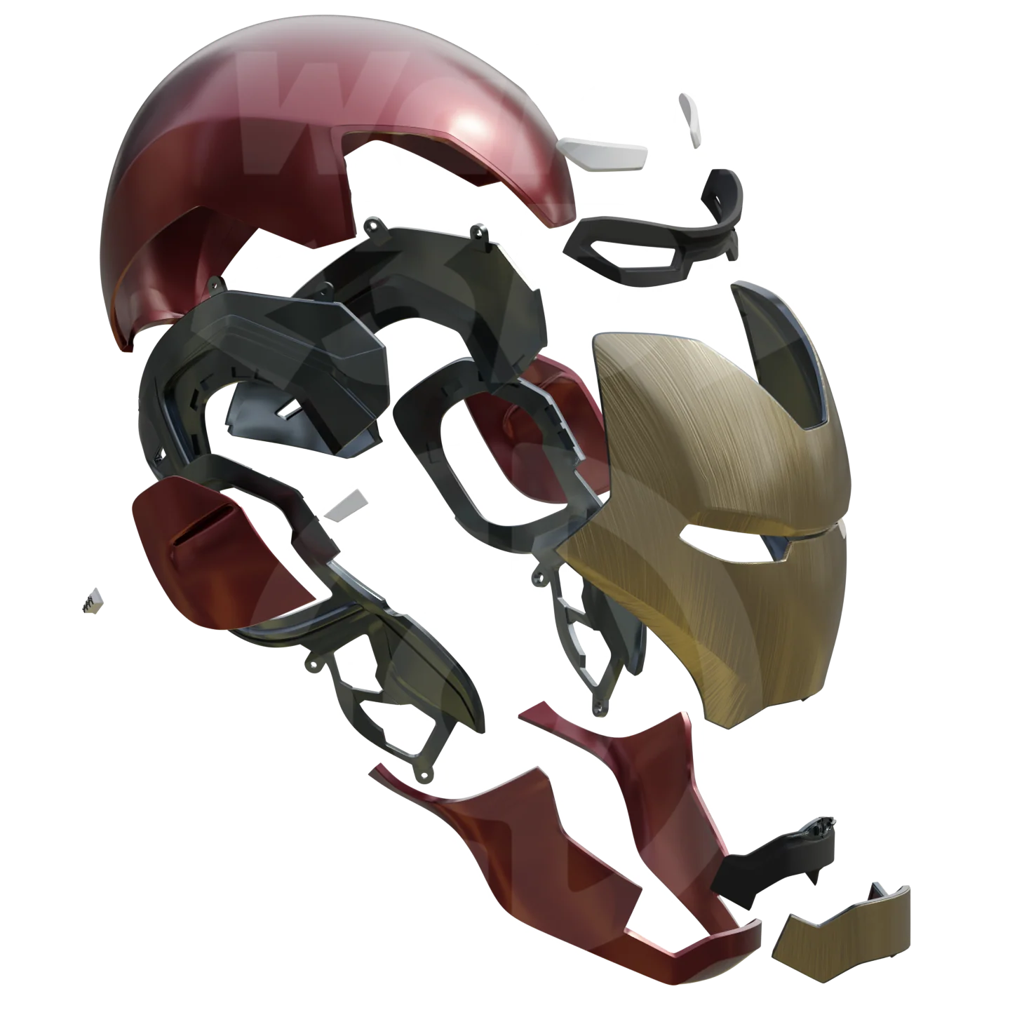 Walsh3D/Vek3D Motorized Mark 85 Helmet 3D Printable Model - Image 2