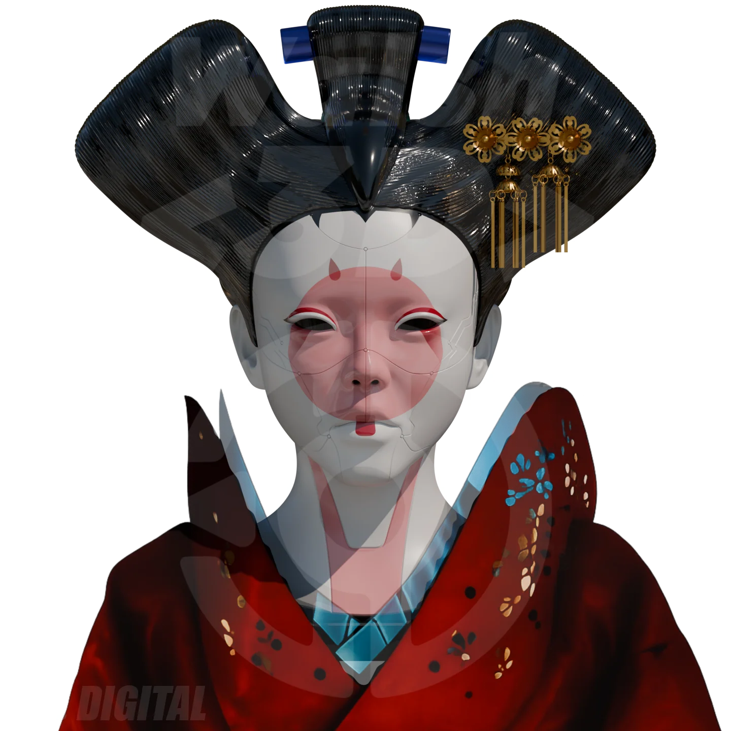 WALSH3D / VEK3D Robotic Geisha (GITS 2017) [3D Print Model] - Image 10