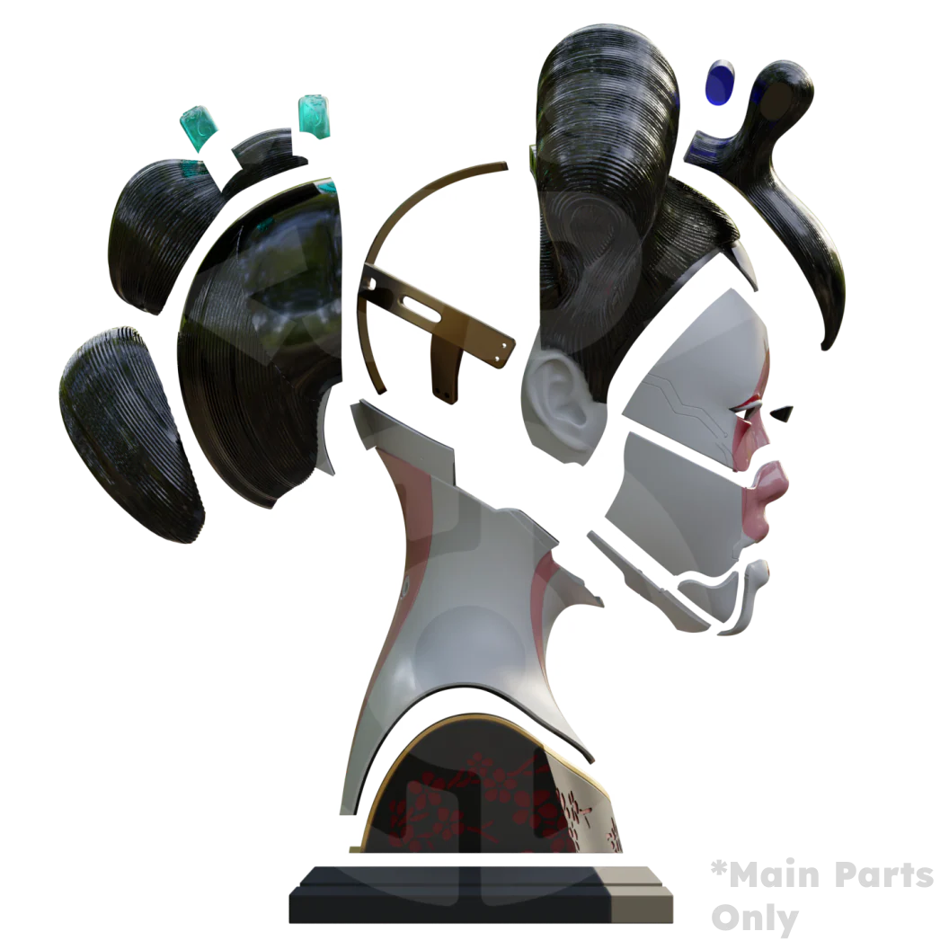 WALSH3D / VEK3D Robotic Geisha (GITS 2017) [3D Print Model] - Image 11