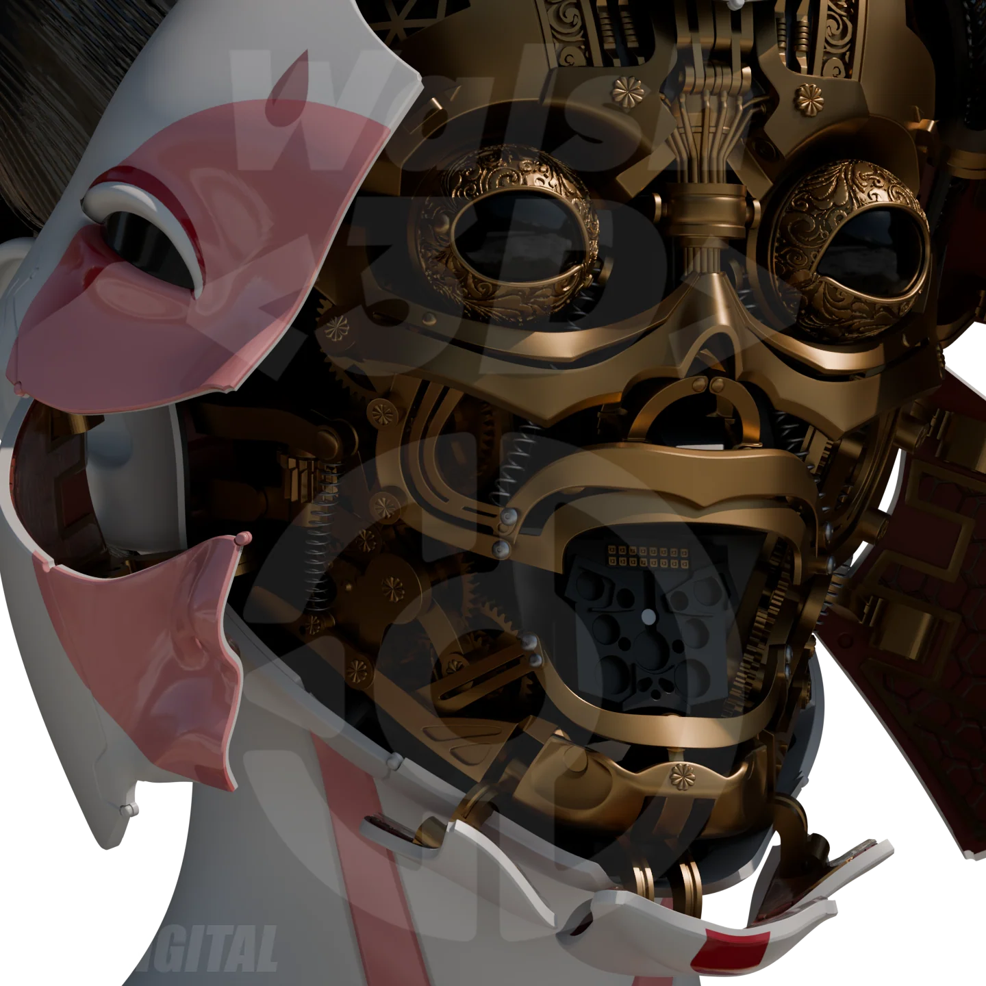 WALSH3D / VEK3D Robotic Geisha (GITS 2017) [3D Print Model] - Image 3