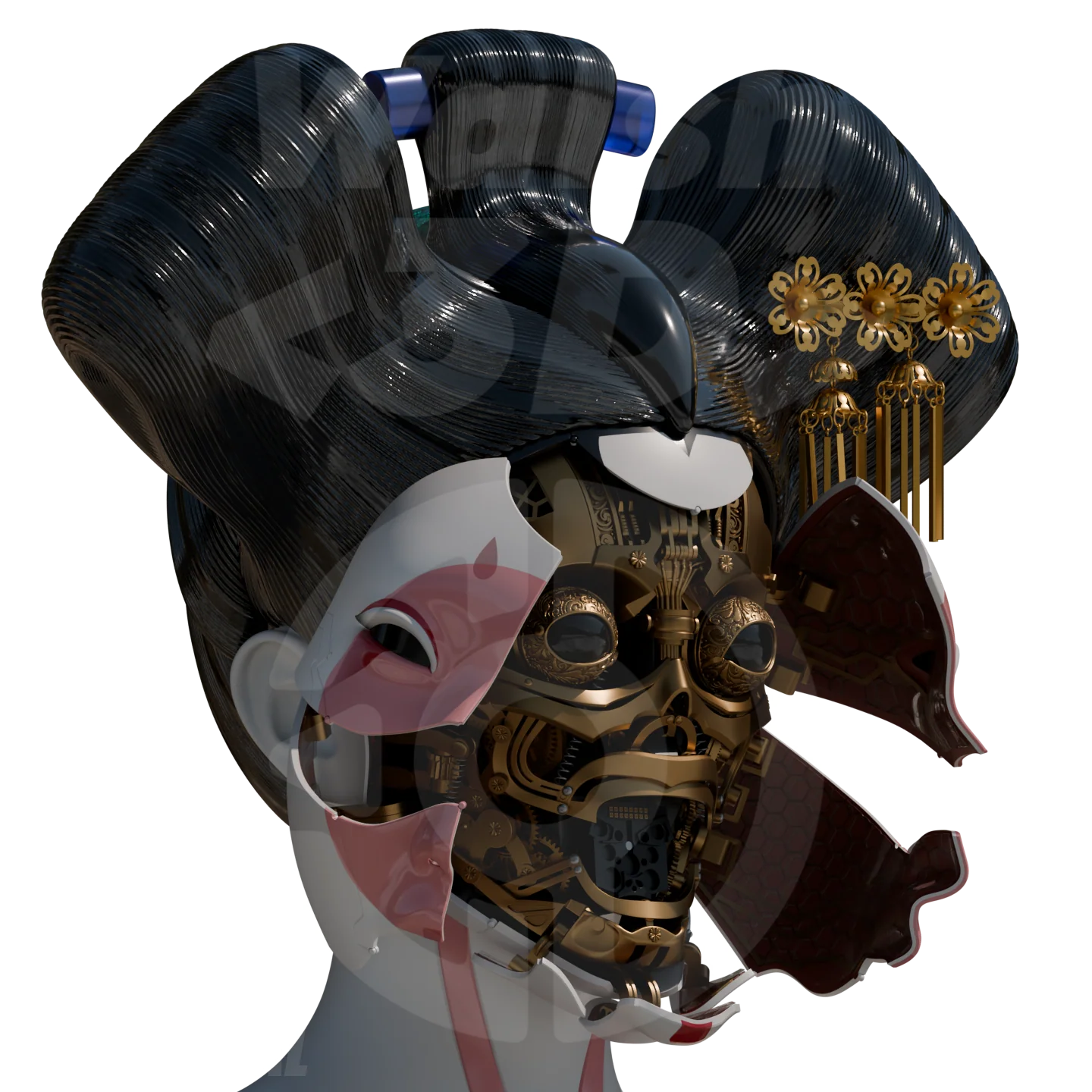 WALSH3D / VEK3D Robotic Geisha (GITS 2017) [3D Print Model] - Image 4