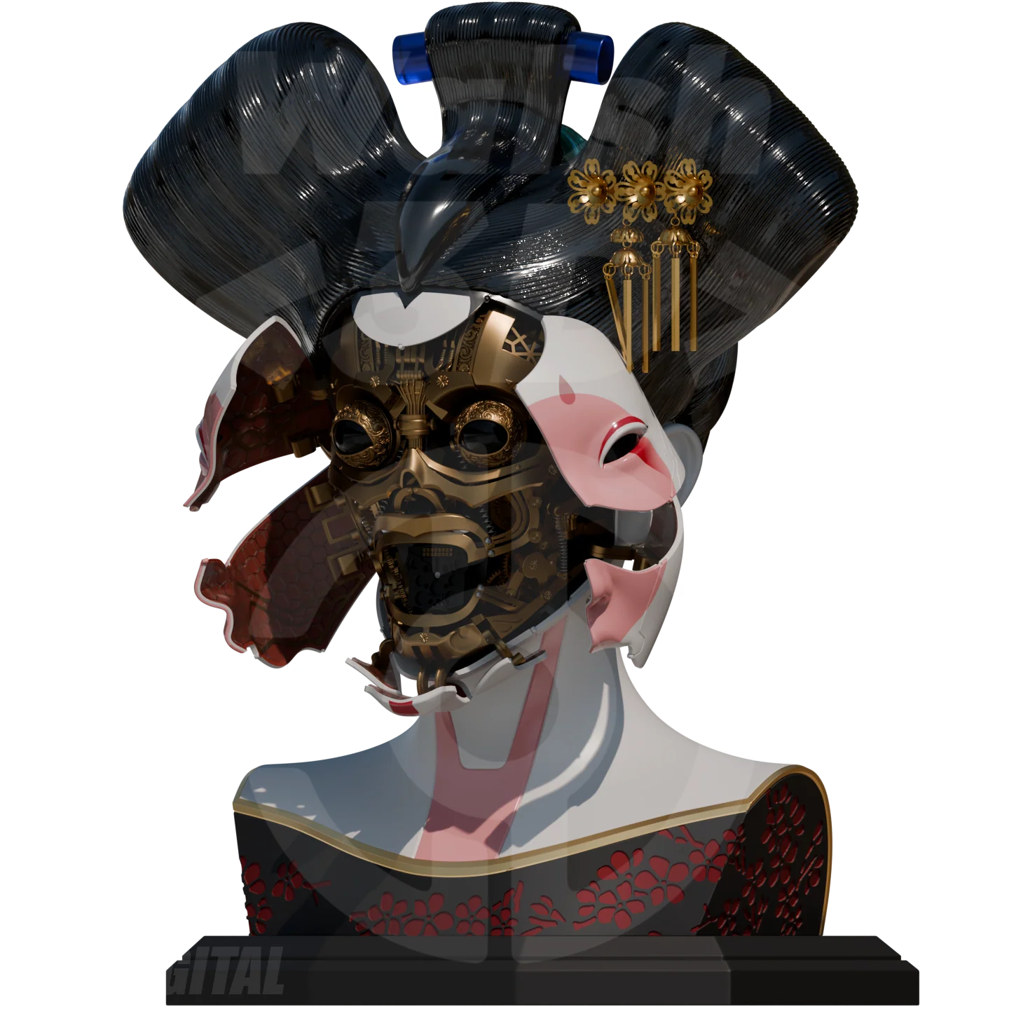 WALSH3D / VEK3D Robotic Geisha (GITS 2017) [3D Print Model] - Image 8
