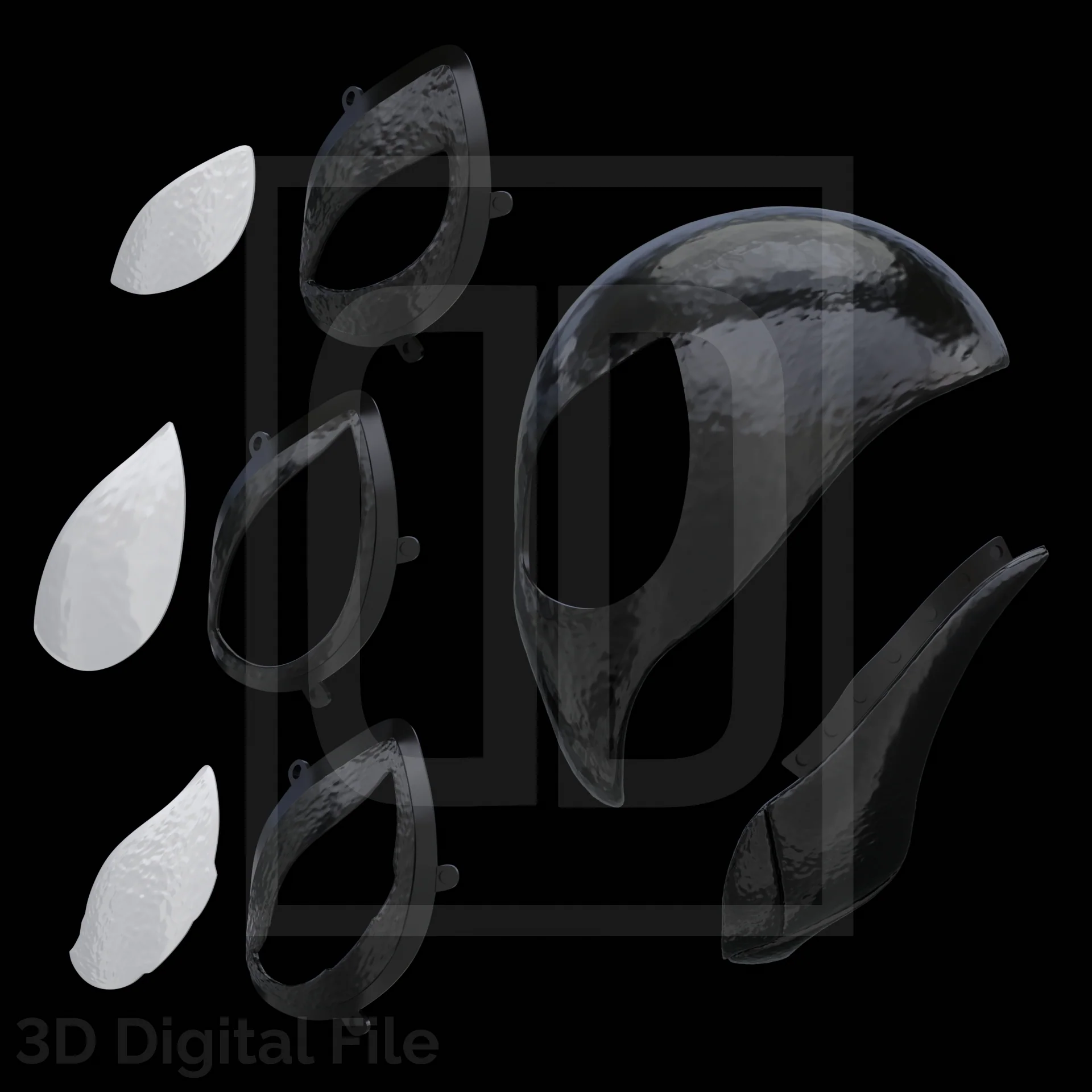 Webslinger Black Mask - SM2 PS5 3D Model - Image 2