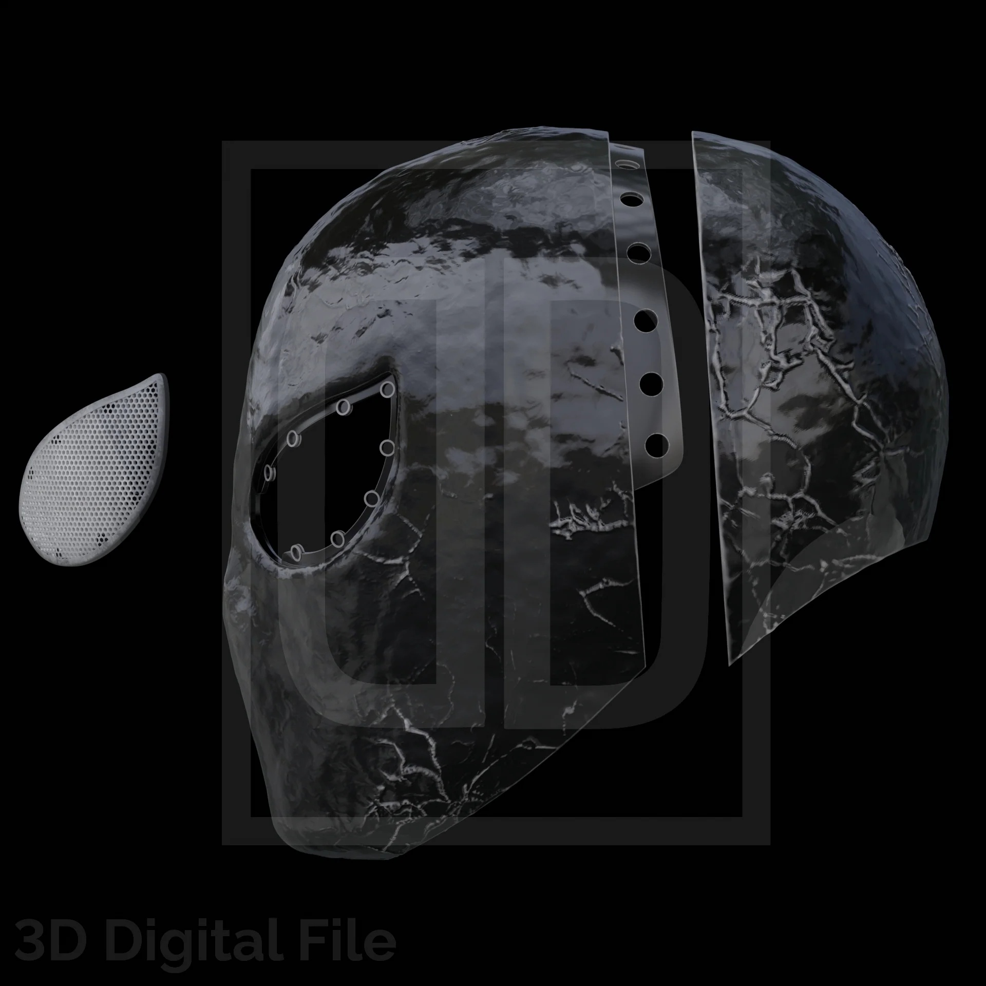 Webslinger Black Mask - UCM 3D Model - Image 2