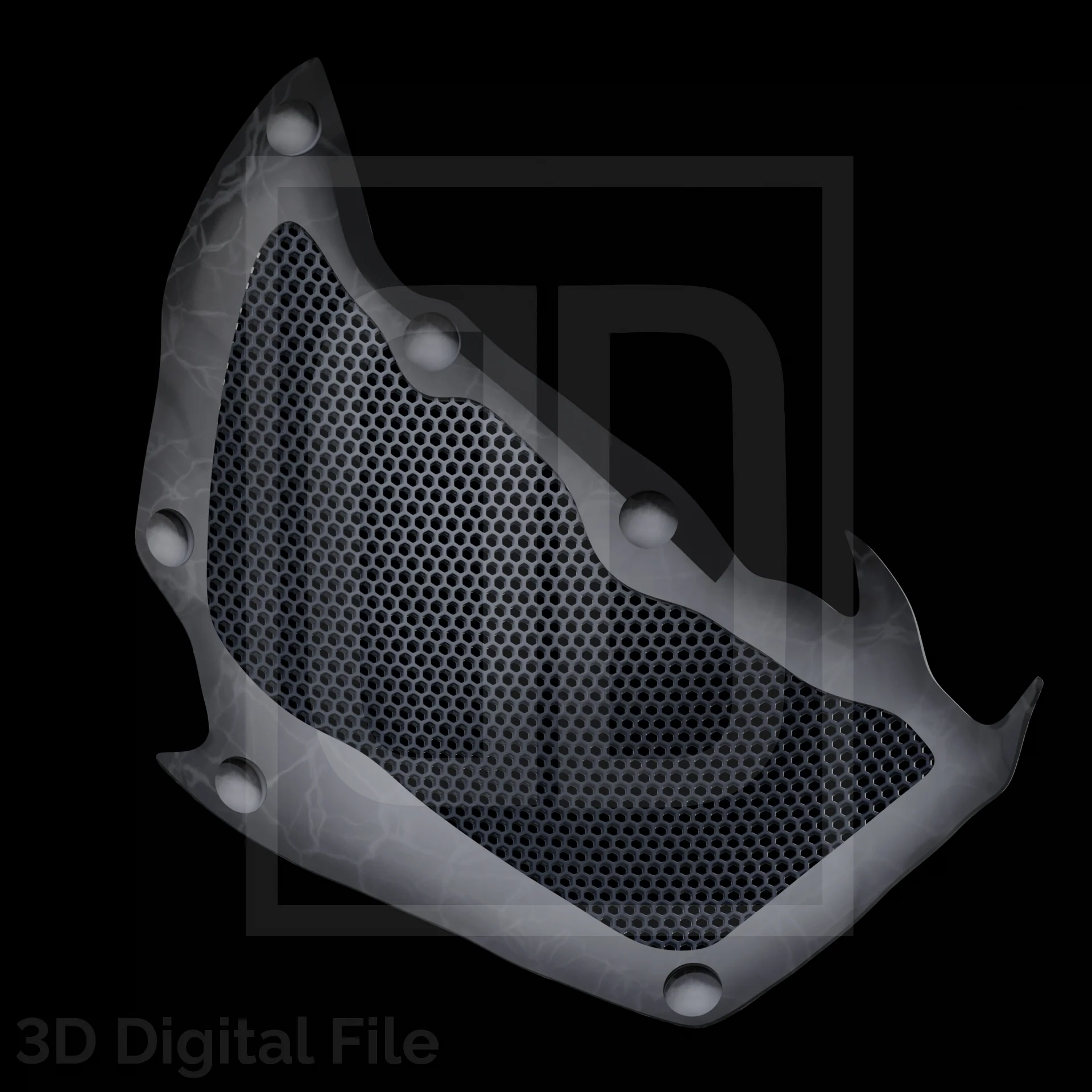 Webslinger Black Rage Mask - 3D Model - Image 11