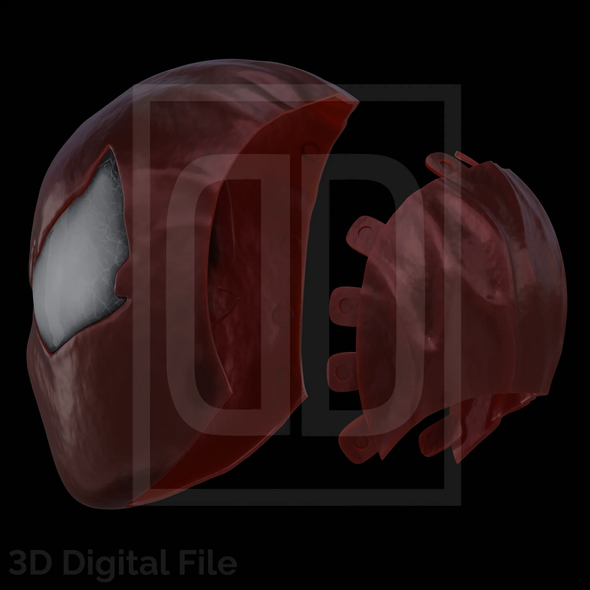 Webslinger Black Rage Mask - 3D Model - Image 12
