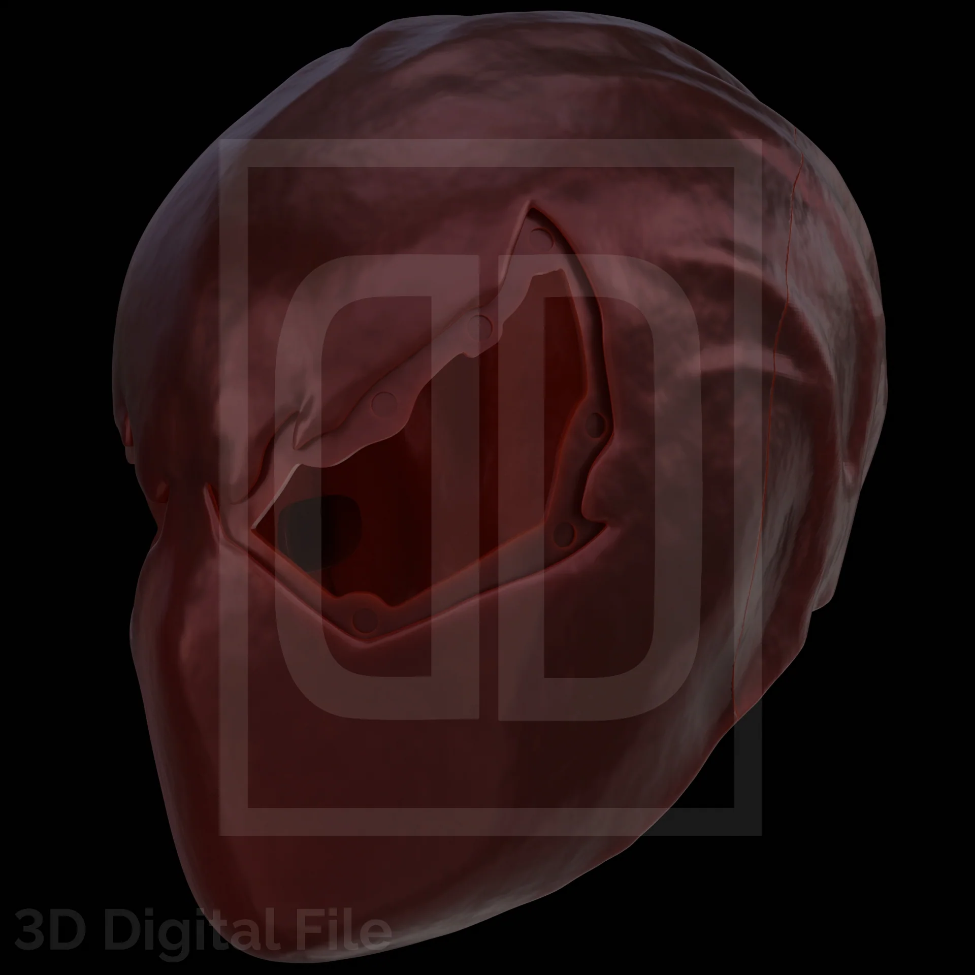 Webslinger Black Rage Mask - 3D Model - Image 13