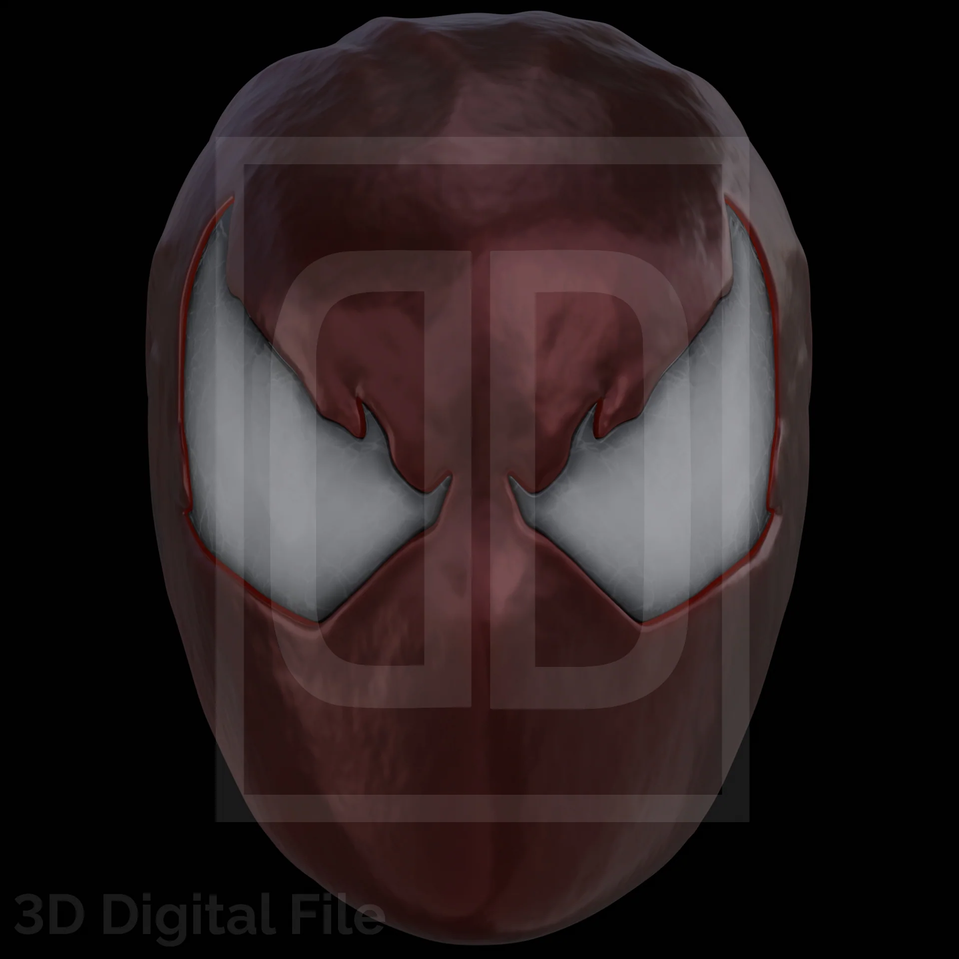 Webslinger Black Rage Mask - 3D Model - Image 3
