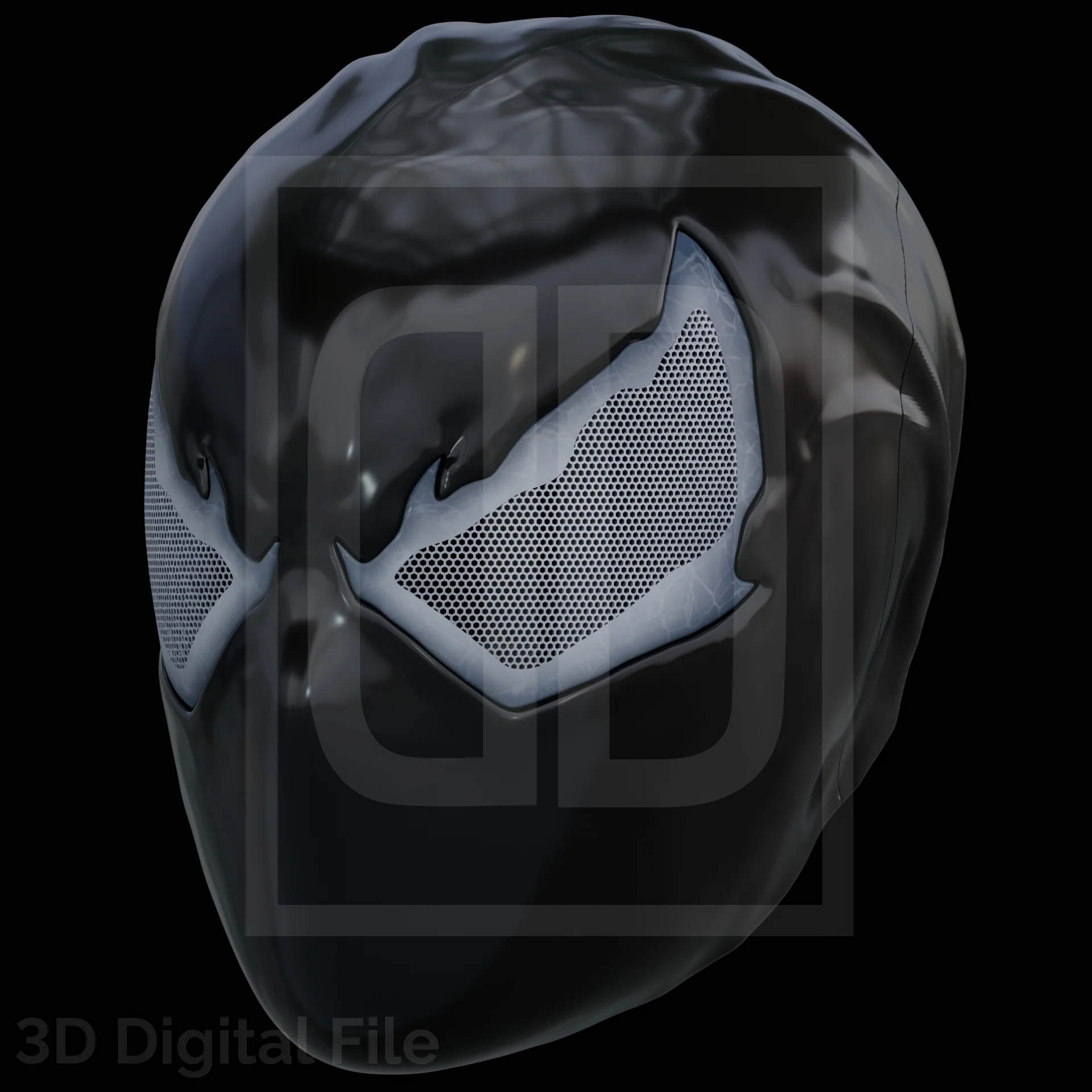 Webslinger Black Rage Mask - 3D Model - Image 6
