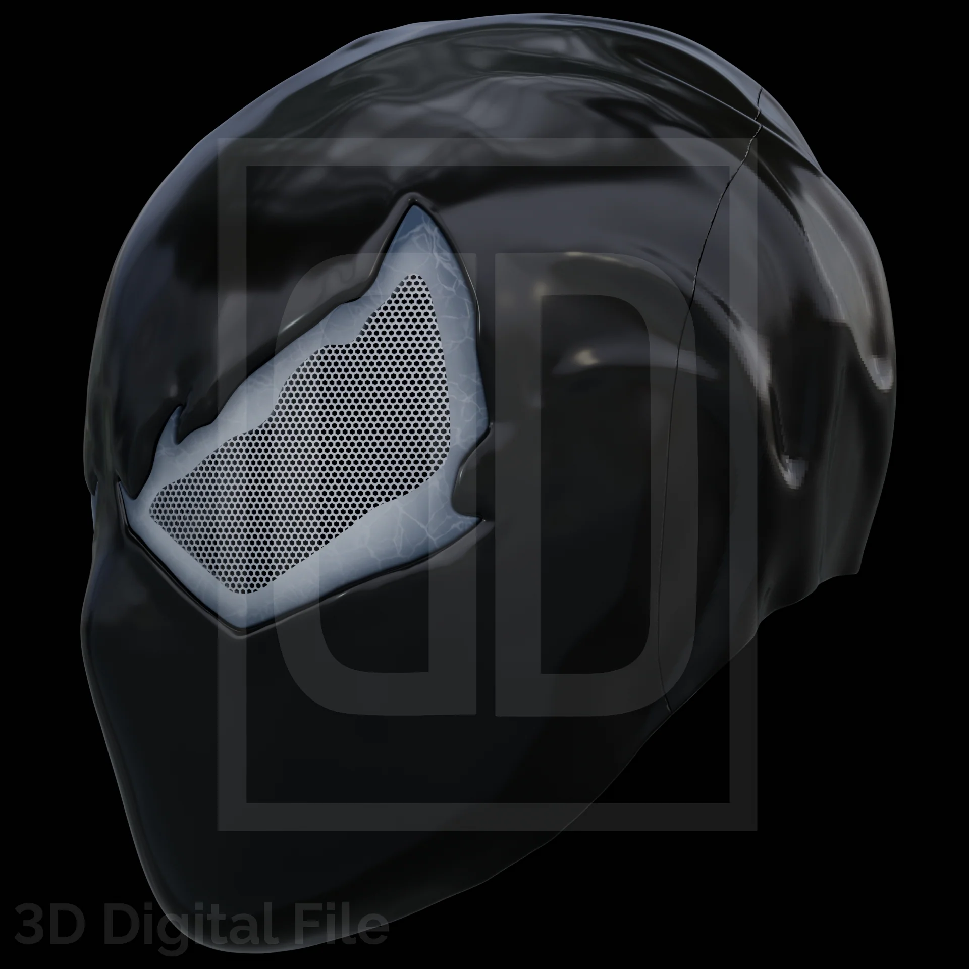 Webslinger Black Rage Mask - 3D Model - Image 7