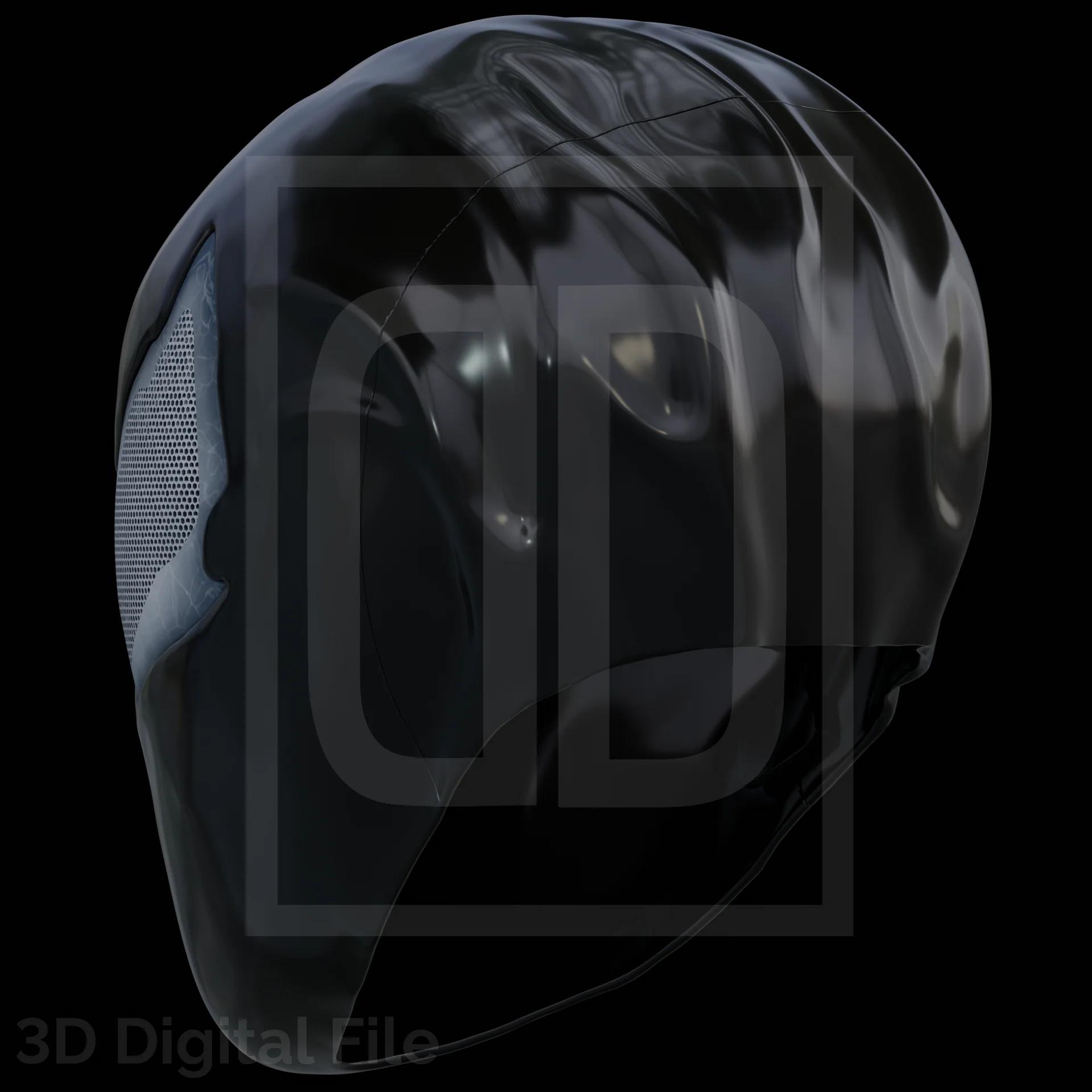 Webslinger Black Rage Mask - 3D Model - Image 8