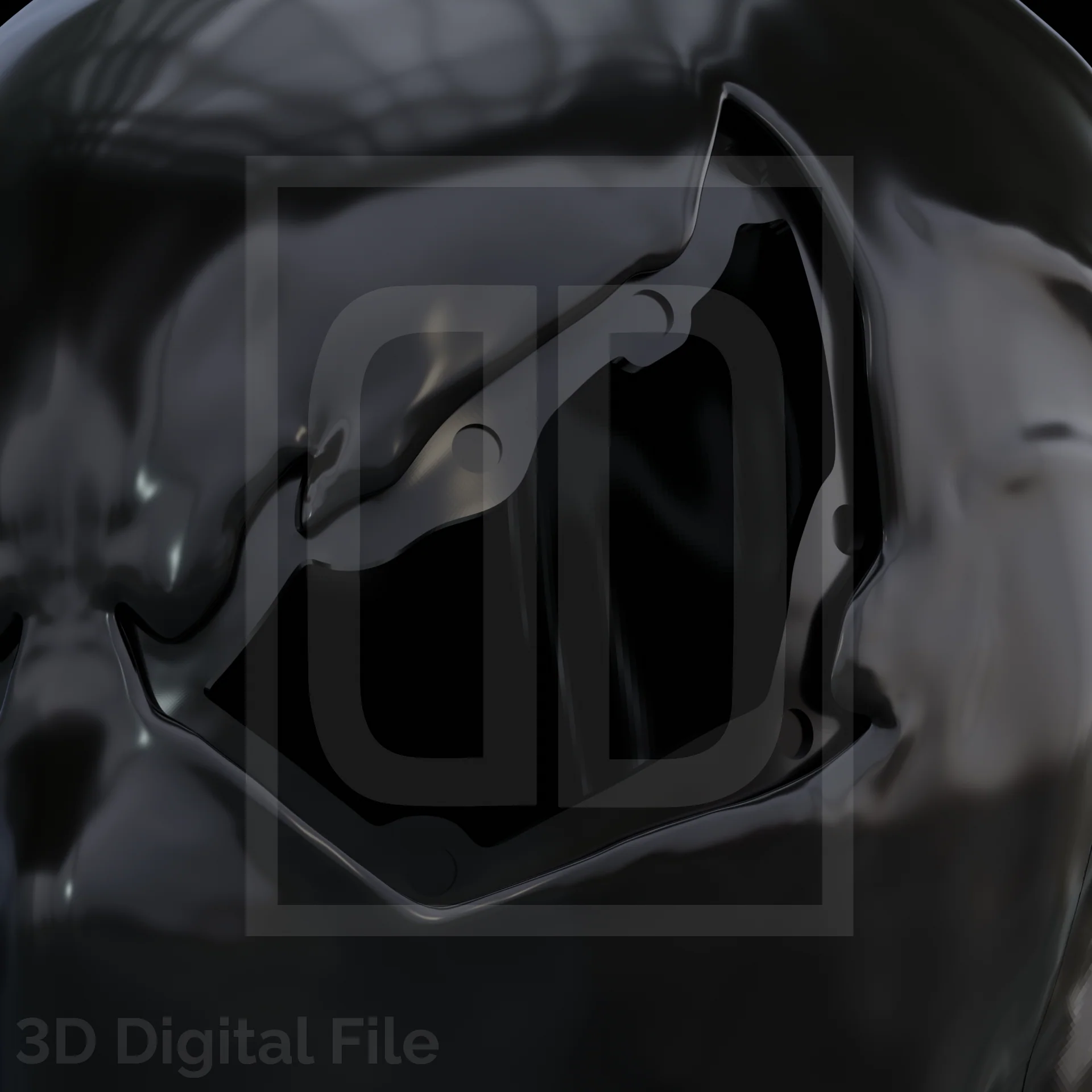 Webslinger Black Rage Mask - 3D Model - Image 9