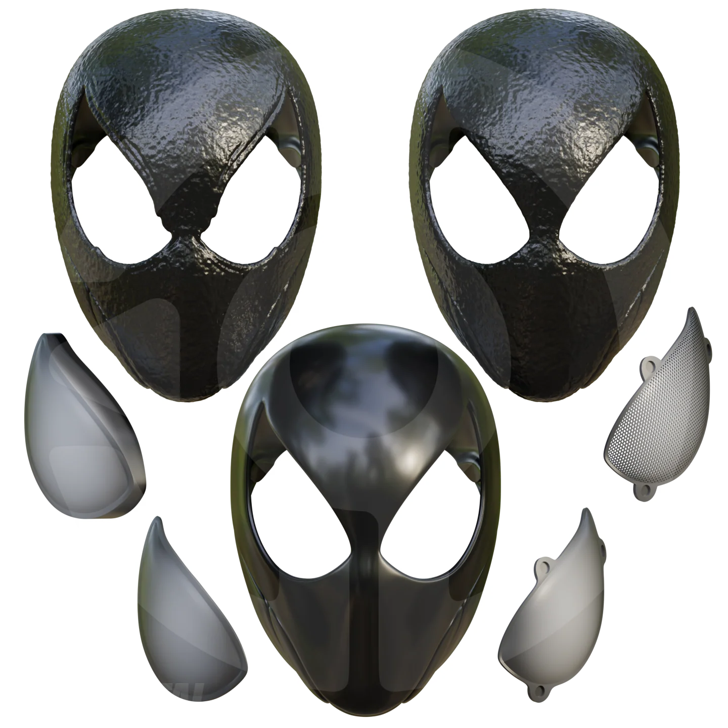 Webslinger Black Suit Helmet File - Image 7