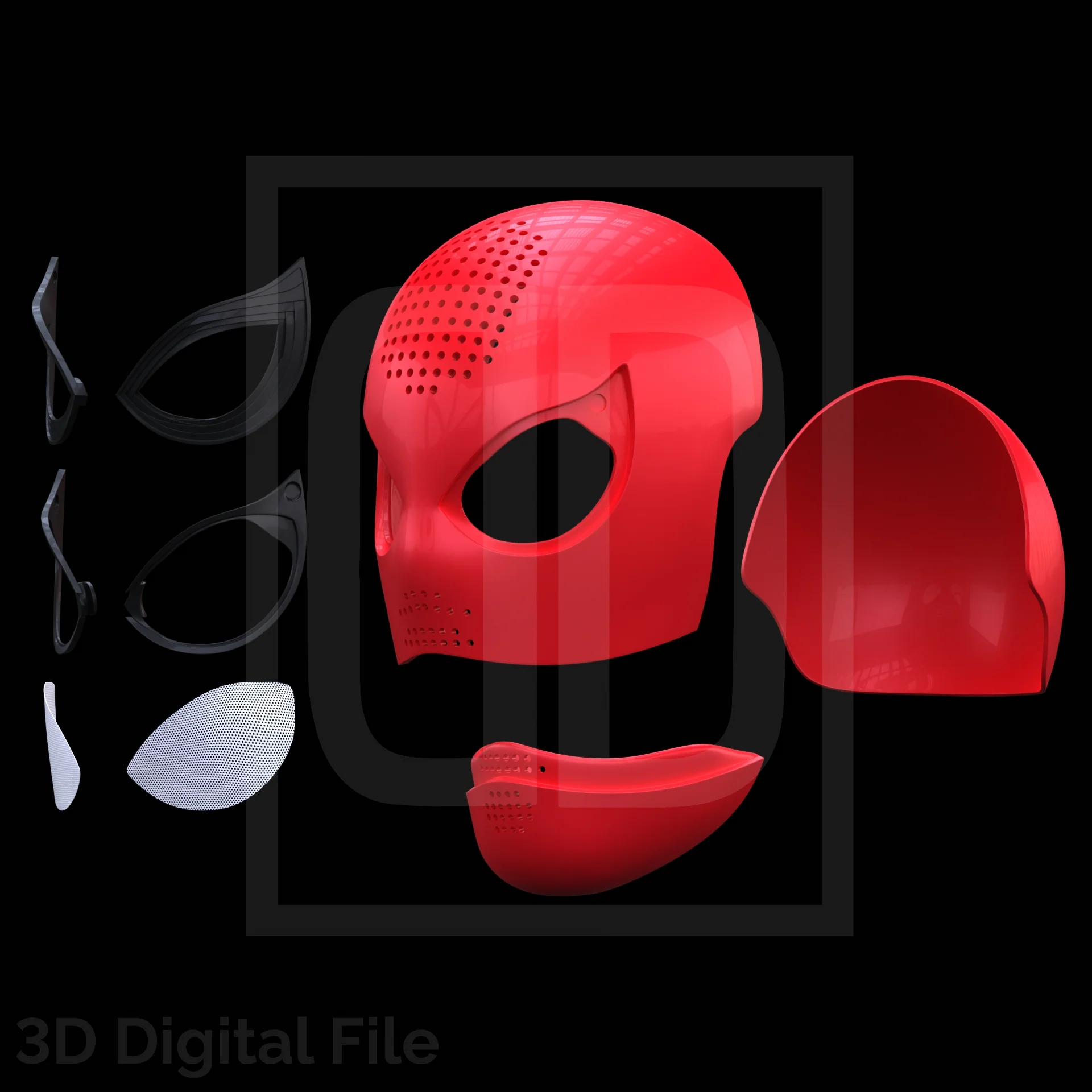 Webslinger NWH Faceshell 3D Model - Image 2