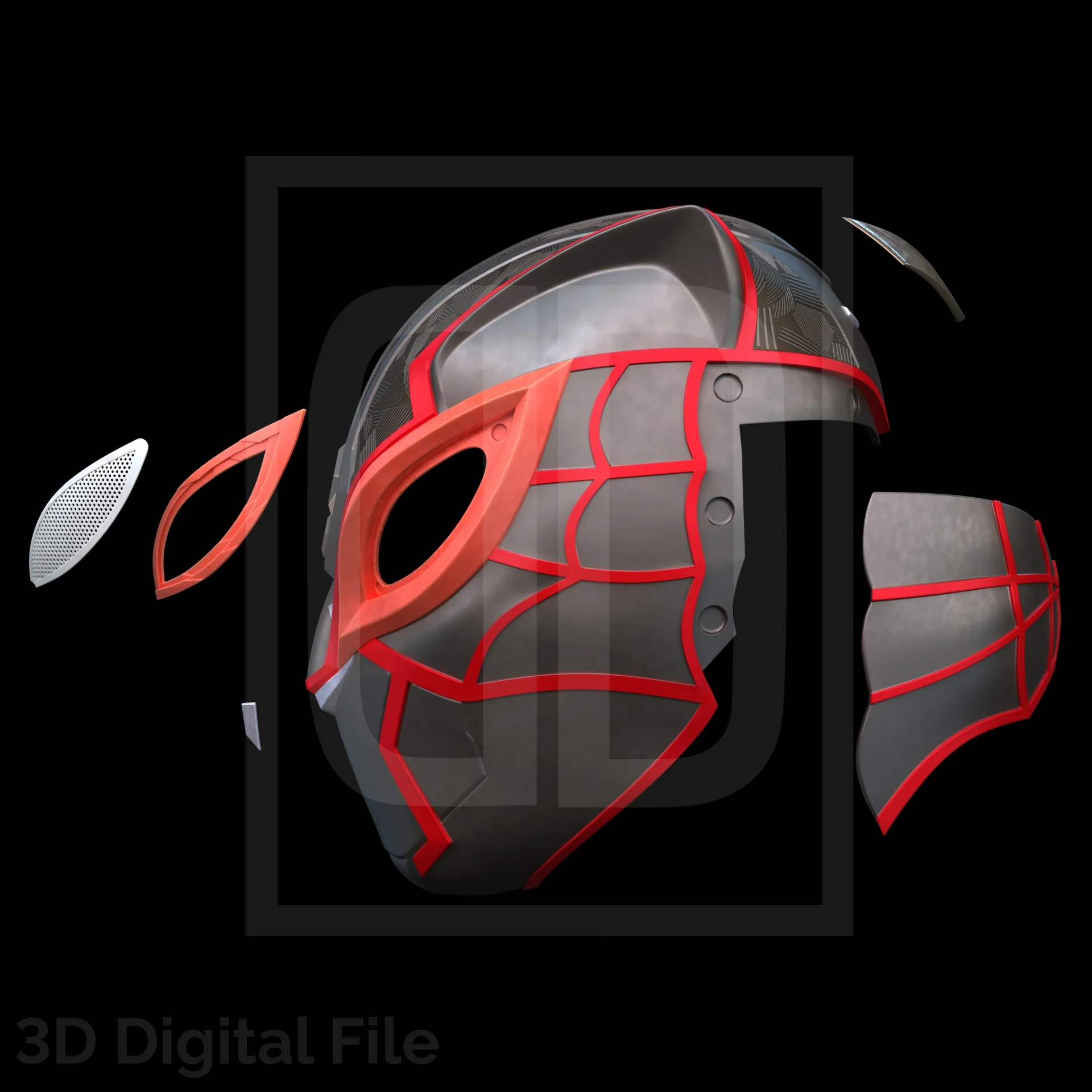 Webslinger Panther Mask - SM2 PS5 3D Model - Image 2