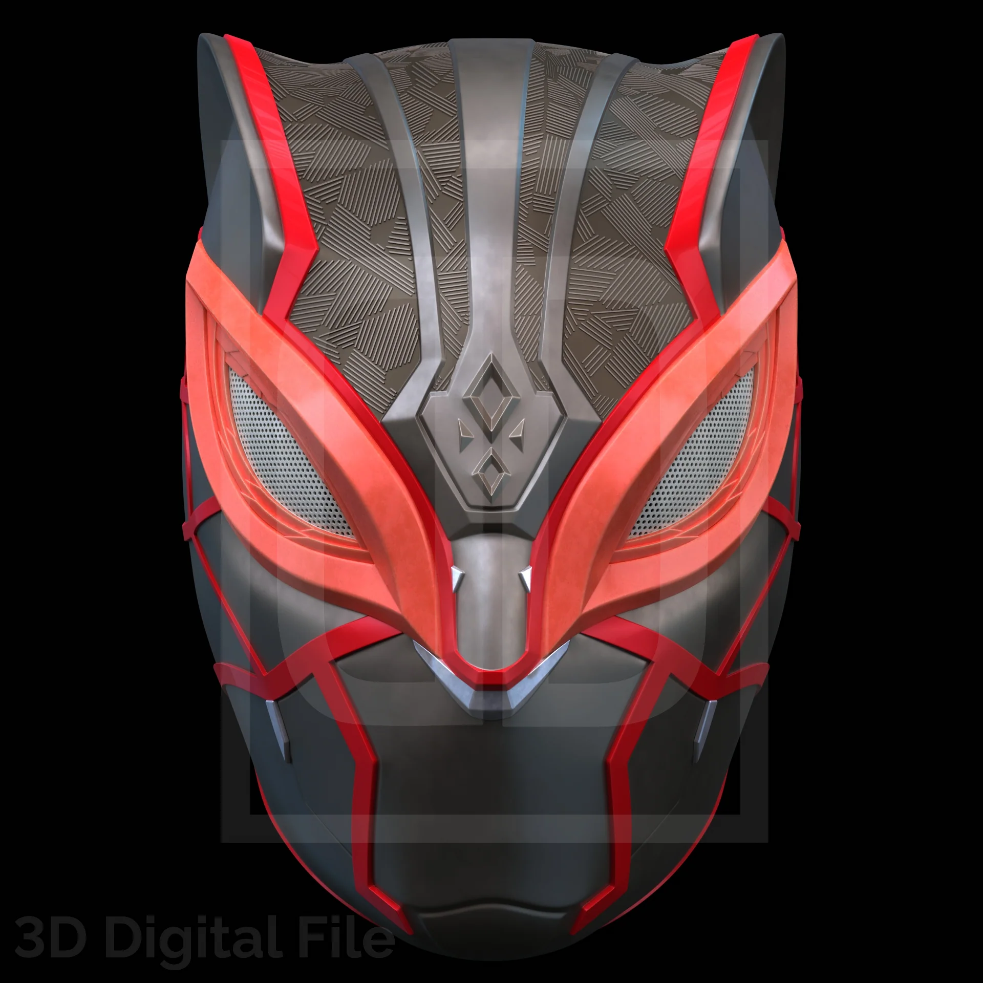 Webslinger Panther Mask - SM2 PS5 3D Model - Image 3