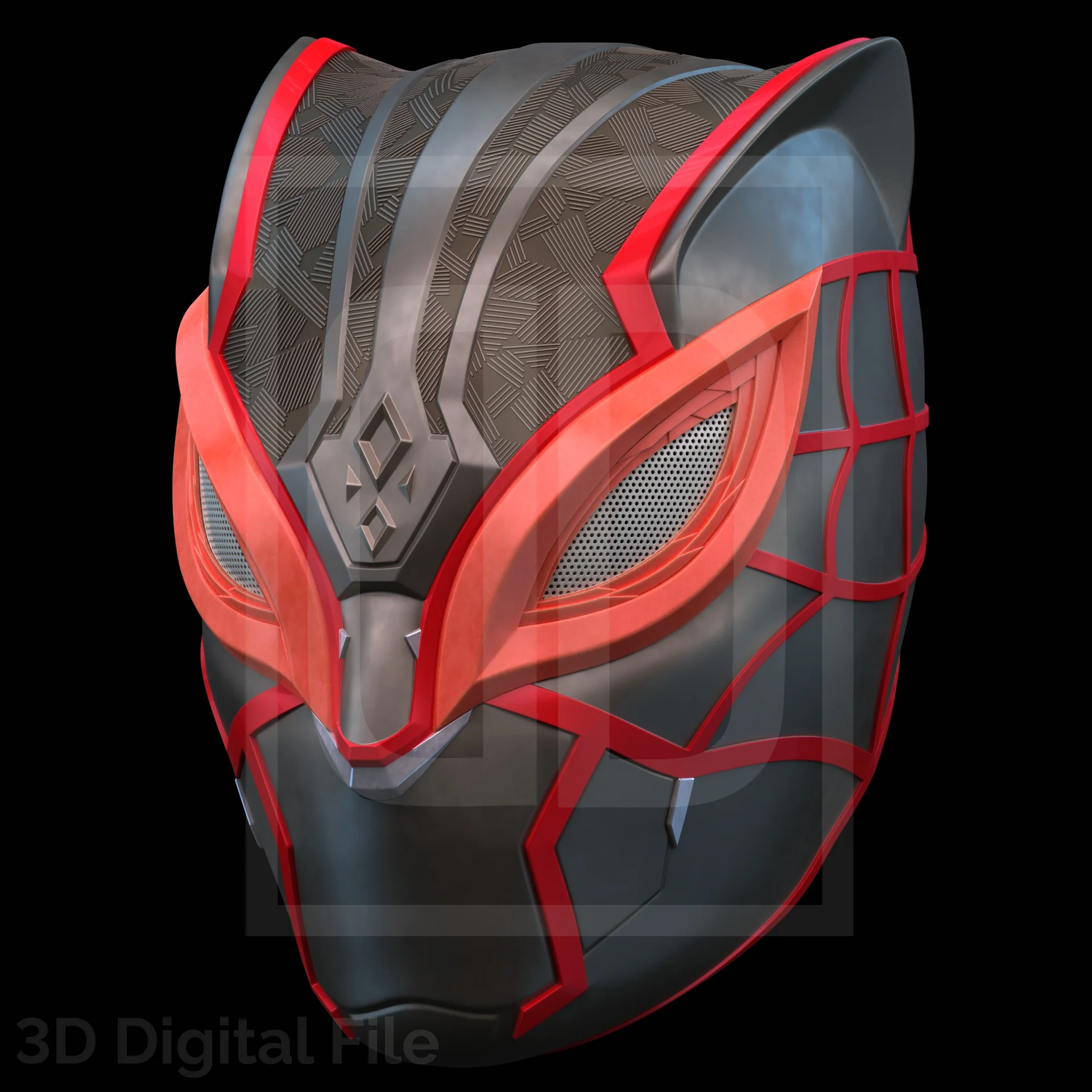 Webslinger Panther Mask - SM2 PS5 3D Model - Image 4