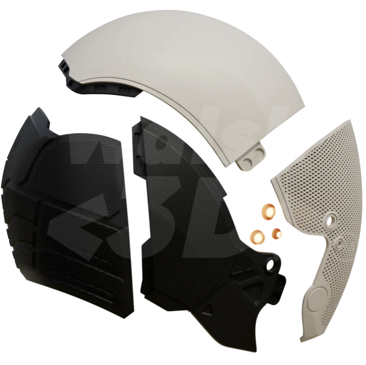 White Assassin V4 Helmet 3D Printable Model - Image 2