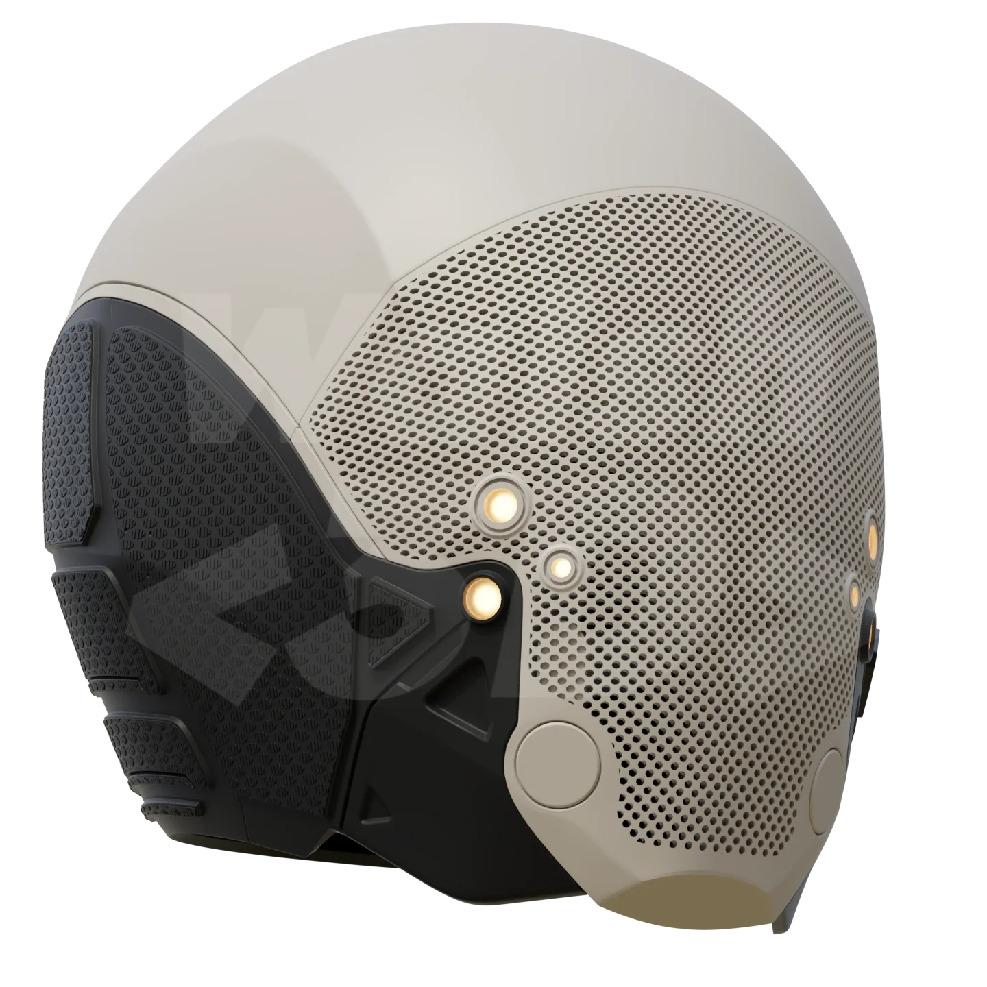 White Assassin V4 Helmet 3D Printable Model - Image 3