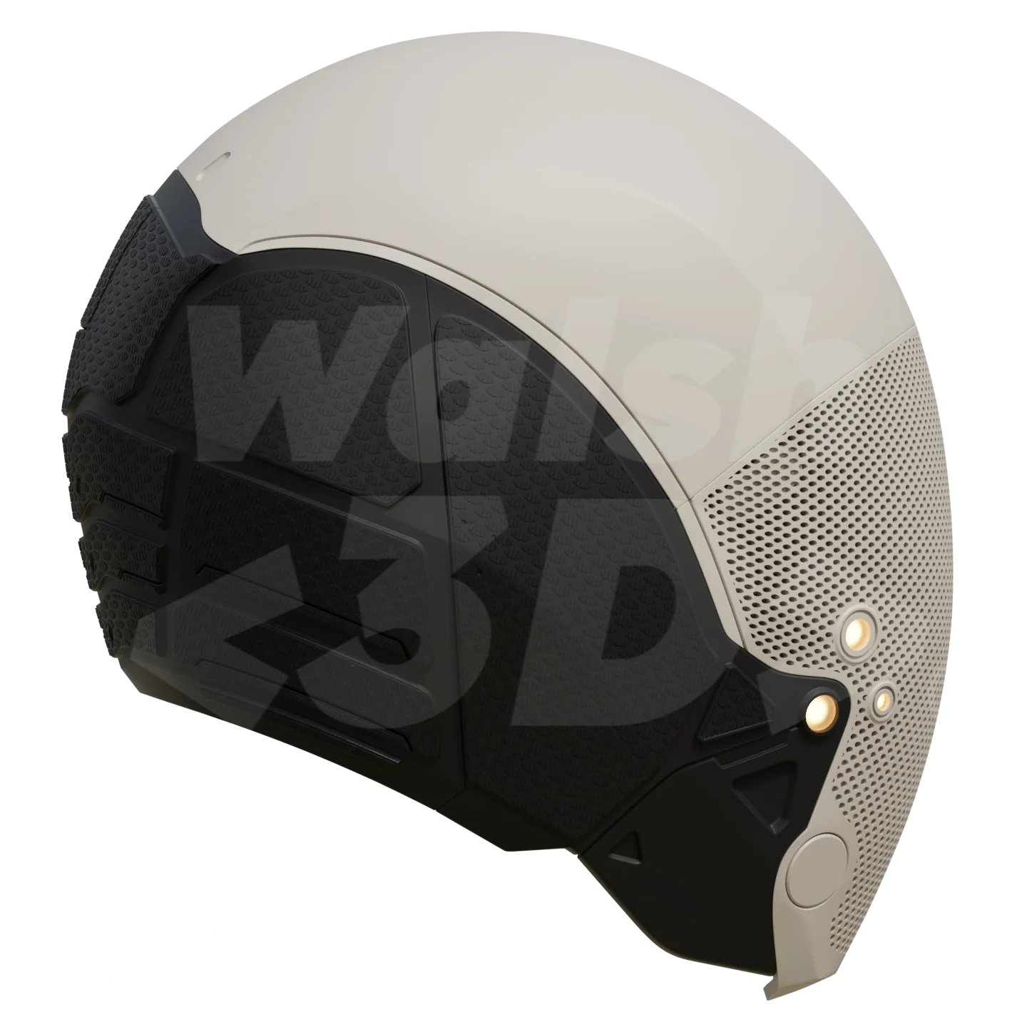White Assassin V4 Helmet 3D Printable Model - Image 5