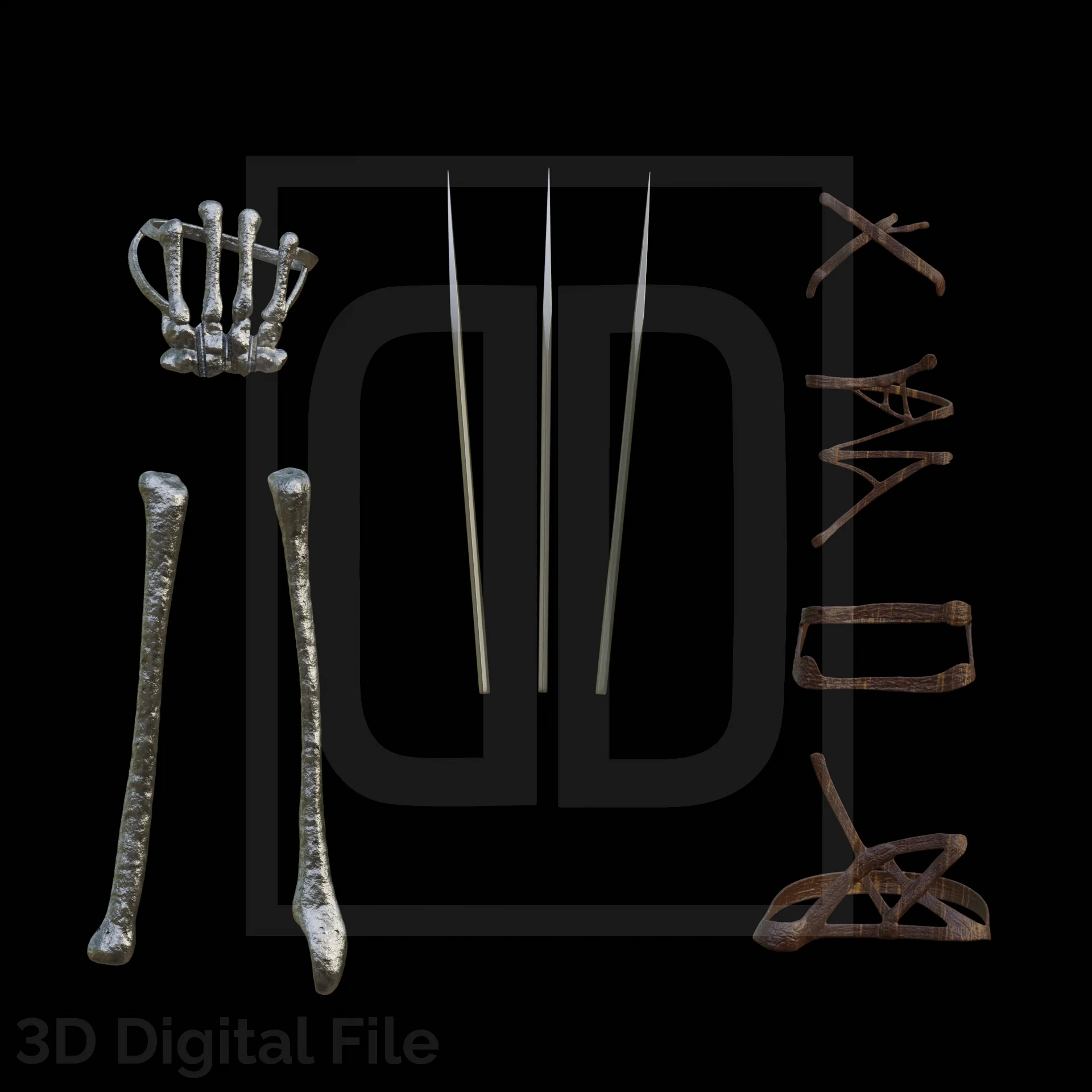 Wolf Berserk Claws 3D Model - Image 5