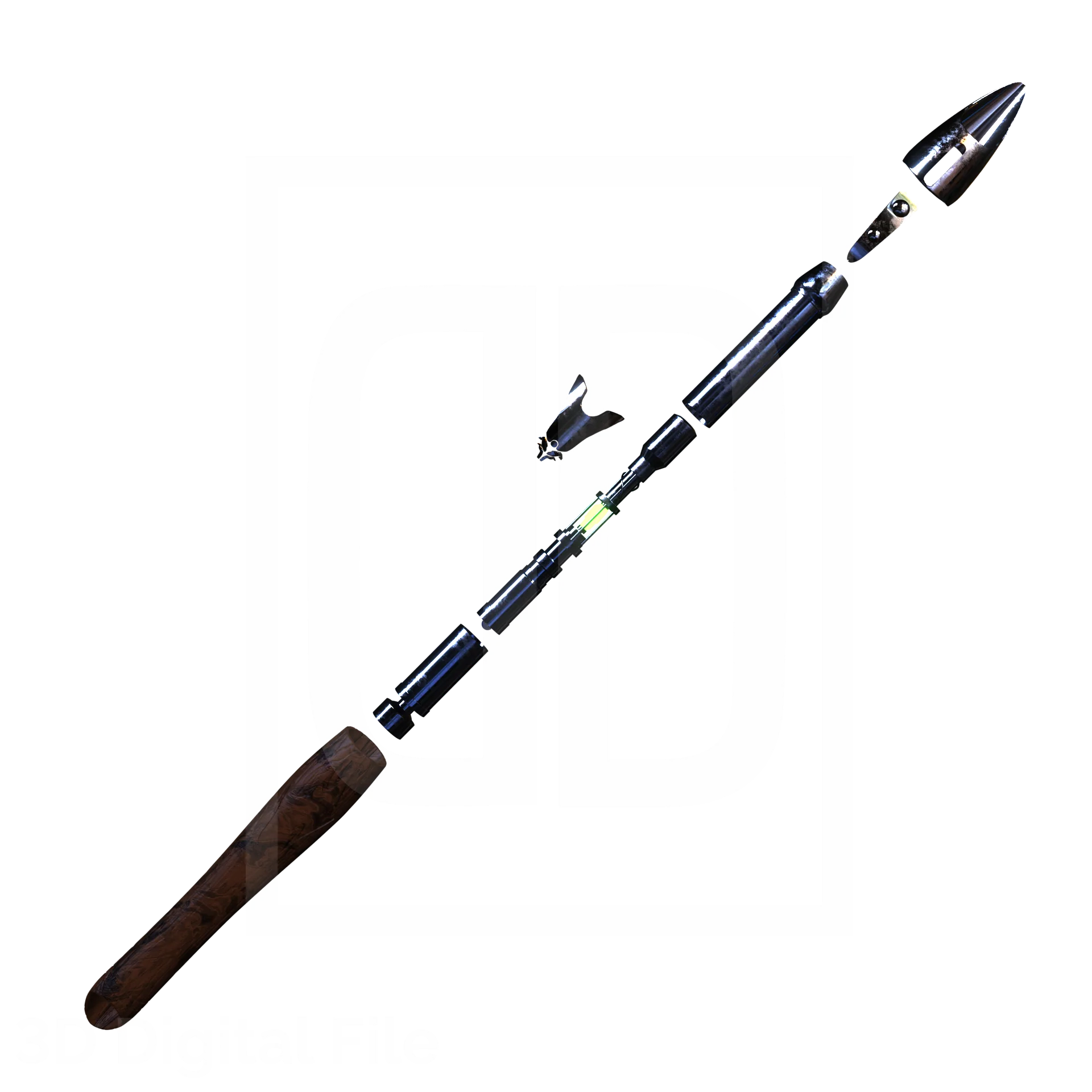 Wood Laser sword - SWCW 3D Model - Image 2