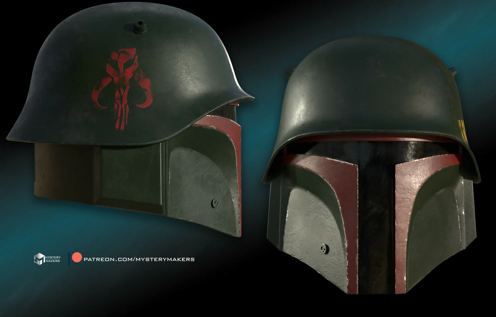 WW2 bounty hunter helmet - Image 2