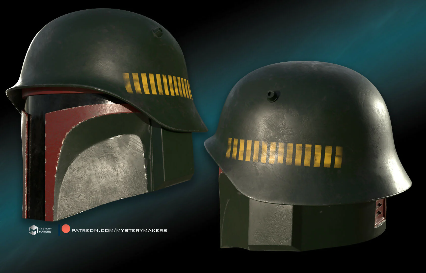 WW2 bounty hunter helmet - Image 3