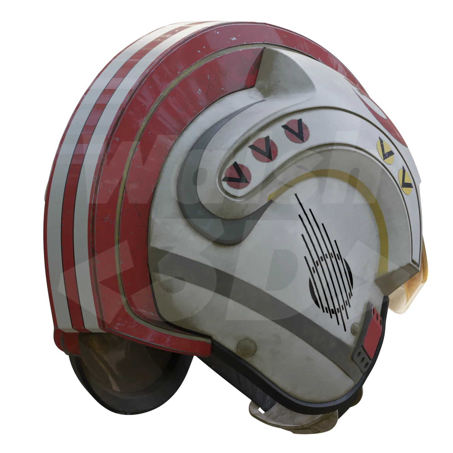 X Spaceship Pilot Helmet 3D Print Model - Image 4