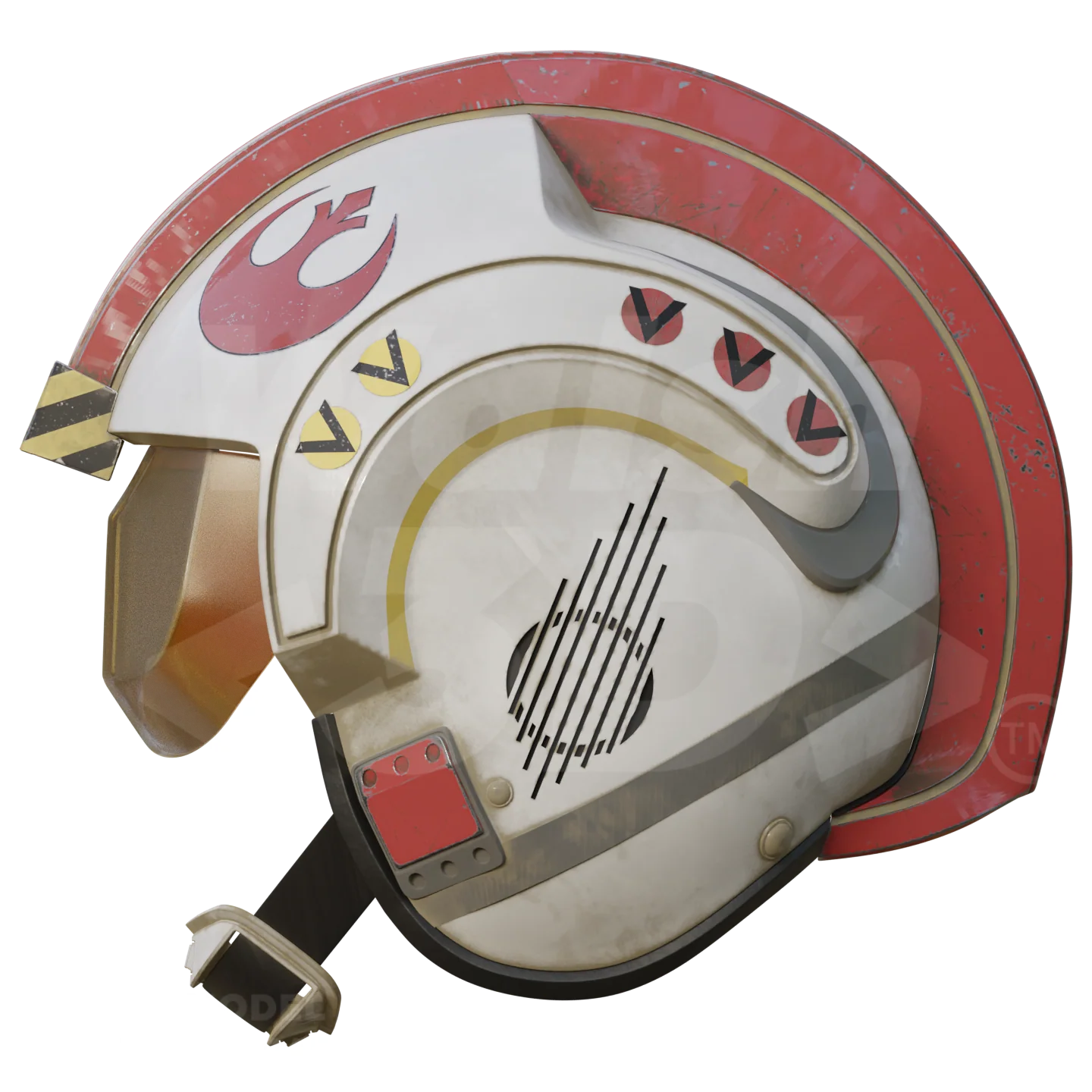 X Spaceship Pilot Helmet 3D Print Model - Image 8