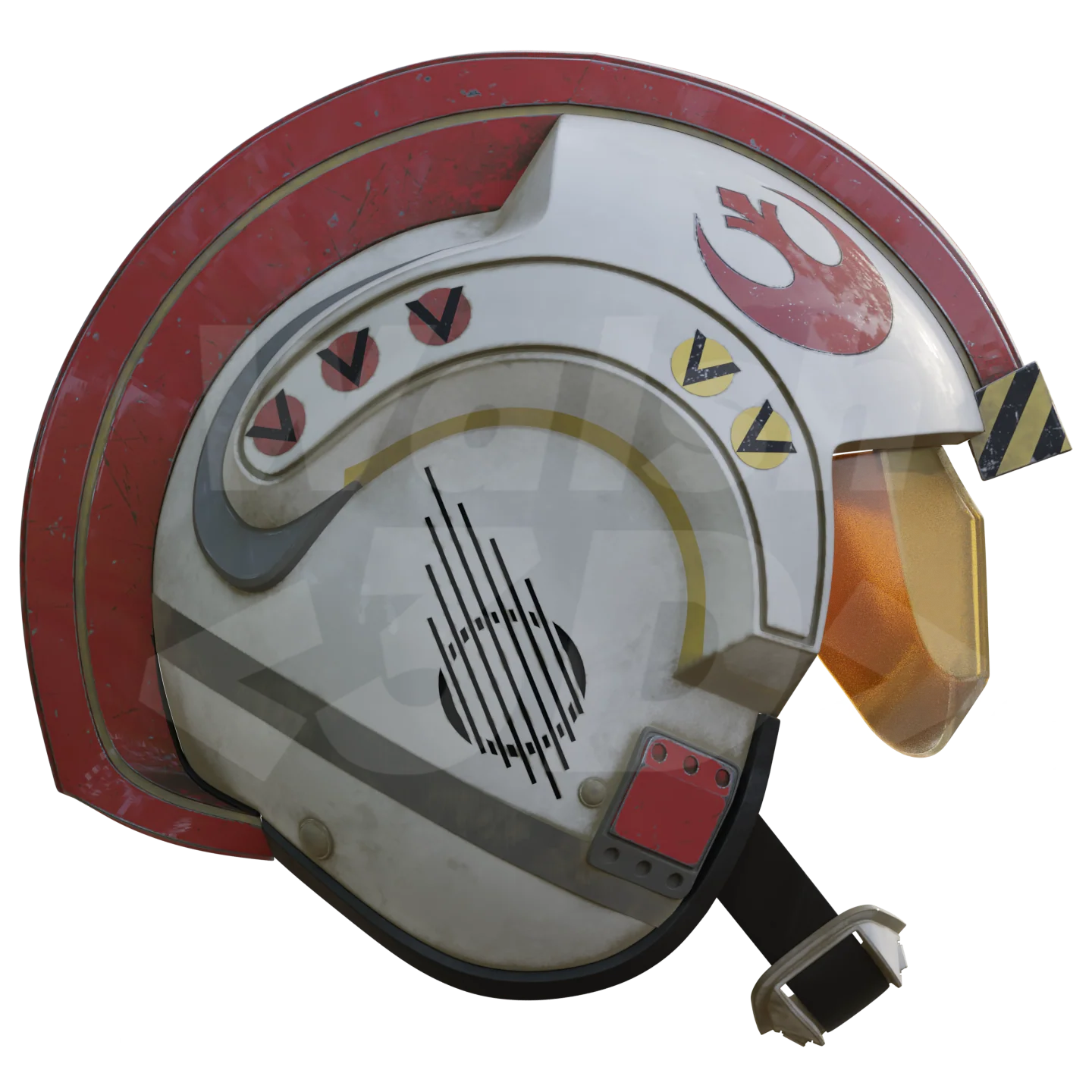 X Spaceship Pilot Helmet 3D Print Model - Image 9