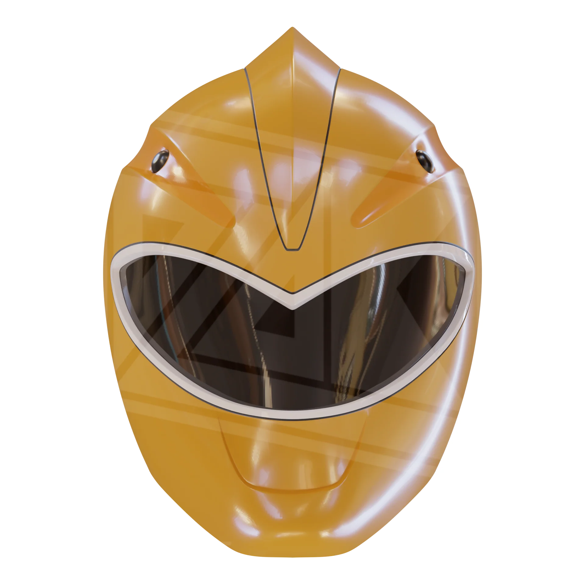 Yellow Dino Ranger Helmet 3D Model